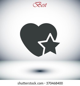 heart star icon
