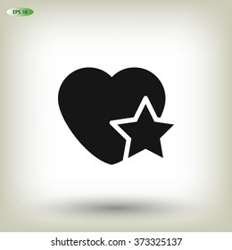 heart star icon