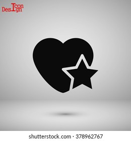 heart star icon