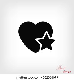 Heart Star Icon