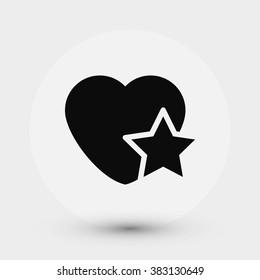heart star icon