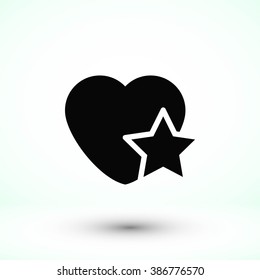 heart star icon