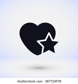 heart star icon