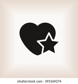 heart star icon