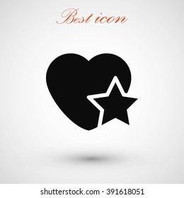 heart star icon
