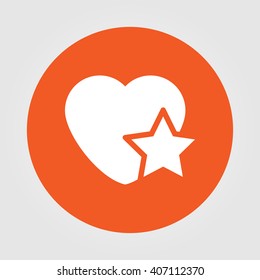 heart star icon