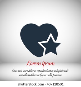 heart star icon