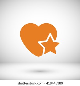 heart star icon