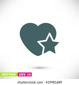 heart star icon