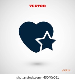 heart star icon