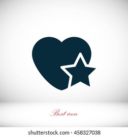 heart star icon