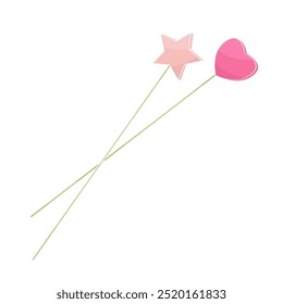 heart and star shaped picks for flower arrangements