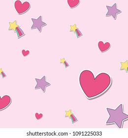 heart and stars background