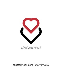 Heart And Stethascope Logo Design Art