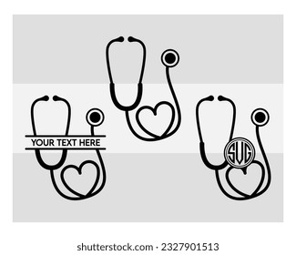 Heart Stethoscope Svg, SVG Bundle, Heart Beat, Stethoscope Svg, Circut Cut Files Silhouette, Nurse, Stethoscope Health Heart, Medical | Doctor Svg, Lifeline, Science, Heartbeat Clipart, svg