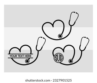 Heart Stethoscope Svg, SVG Bundle, Heart Beat, Stethoscope Svg, Circut Cut Files Silhouette, Nurse, Stethoscope Health Heart, Medical | Doctor Svg, Lifeline, Science, Heartbeat Clipart, svg