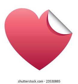 Heart sticker