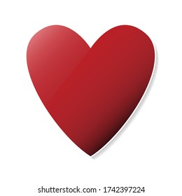 Camión del corazón. forma roja. icono de material vectorial aislado en los pasos de fondo blanco 10