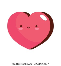 heart sticker retro style icon