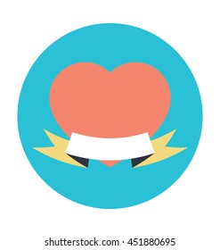 Heart Sticker Vector Icon