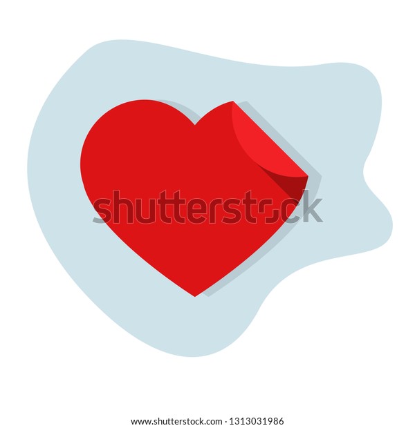 Heart Sticker Vector Illustration Stock Vector (Royalty Free ...