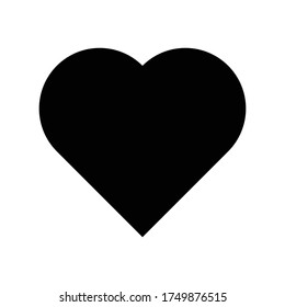 Corazón - Imagen vectorial de stock en la espalda blanca