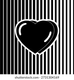 Heart with stripes background vector image,modern and elegance design ideas,can be for wallpaper,valentine's decoration