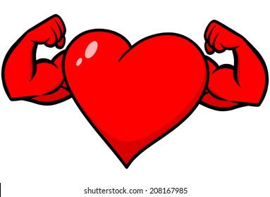 Heart with Strong Arms