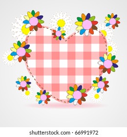 Heart in the style of children's applications