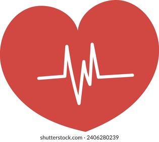 heart style medical flat icon