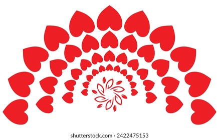 Heart stylish shape, Circle shape, Sun heart, Heart, Love