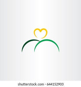heart sun and mountain logo