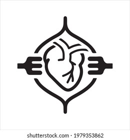 Heart Surgery, Cardiology Icon, Vector And Glyph