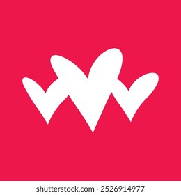 a heart with a swirl on it that says love, on a red background.