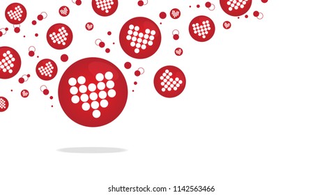 Heart symbol. abstract Background. Eps10 vector. 