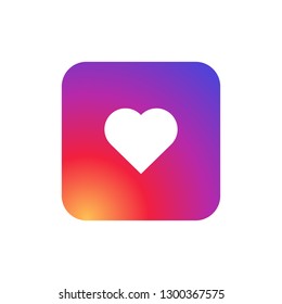 Heart Symbol App Icon Smooth Color Stock Vector (Royalty Free ...