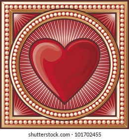 heart symbol (decorative card sign)