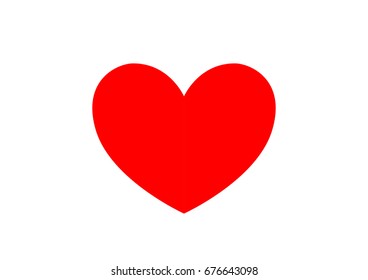 The heart symbol design of vector.