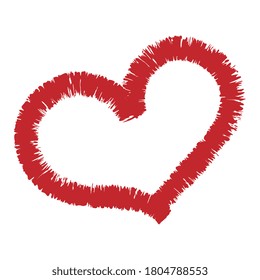 Heart symbol. Digital drawing element. Vector EPS 10. 