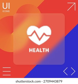 Símbolo de corazón - logotipo de semitono