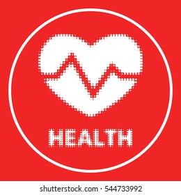 Heart symbol - halftone logo