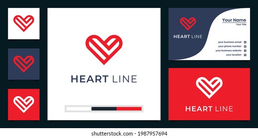 Elementos de plantilla de icono de símbolo de corazón. concepto de logotipo de atención médica. icono del logotipo de citas. plantilla. diseño de tarjeta de negocios