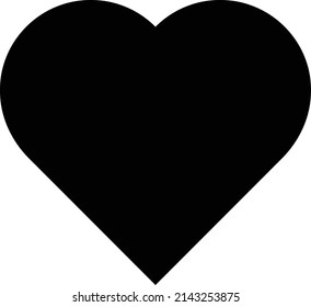 Heart symbol icon vector for creative graphic design ui element in a pictogram illustration