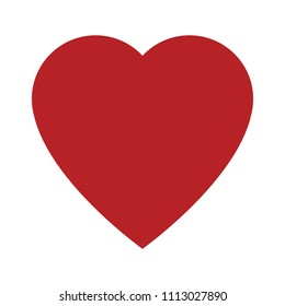 Heart symbol isolated