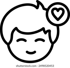 Heart symbol Line Vector Icon Design