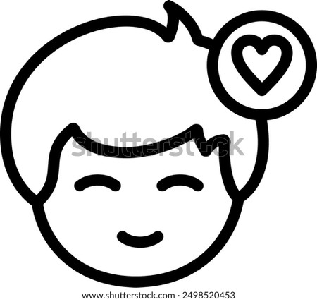 Heart symbol Line Vector Icon Design