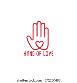 Heart symbol logo icon design template elements. Sign of love and romance. Vector Illustration.