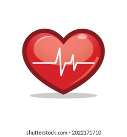 heart symbol logo simple vector design