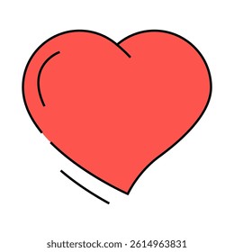 heart symbol love line icon vector. heart symbol love sign. isolated symbol illustration