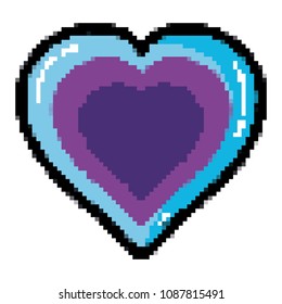 heart symbol of love and pasion design